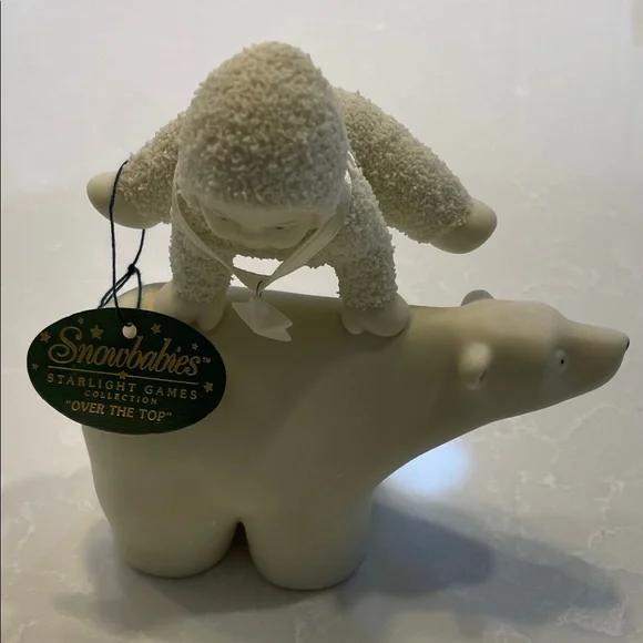Snowbabies Figurine with Polar Bear “Over The Top” - Picture 3 of 4